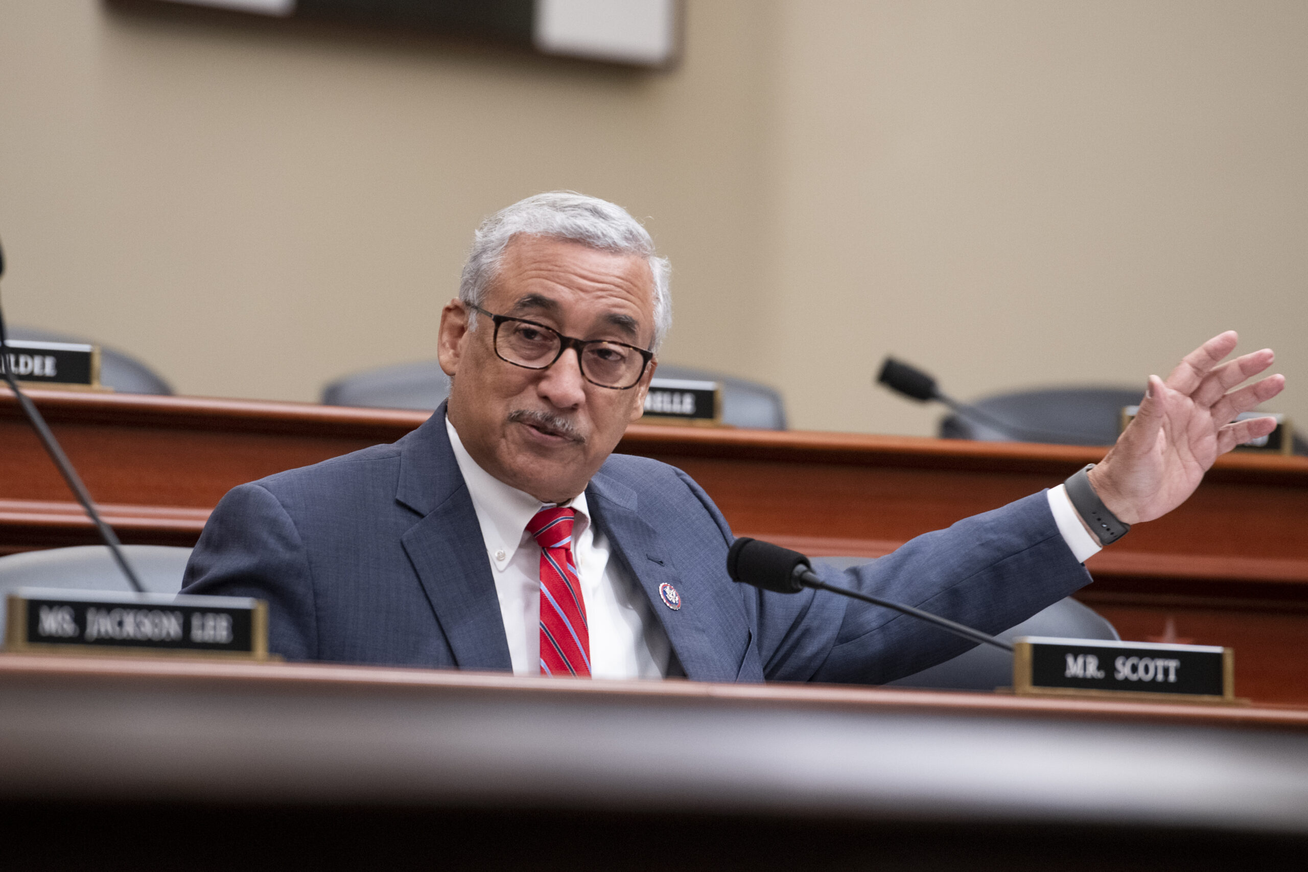 Rep. Bobby Scott (D-VA) speaks during a budget hearing to discuss President Joe Biden's budget for the fiscal year 2023 on March 29, 2022 in Washington, DC.