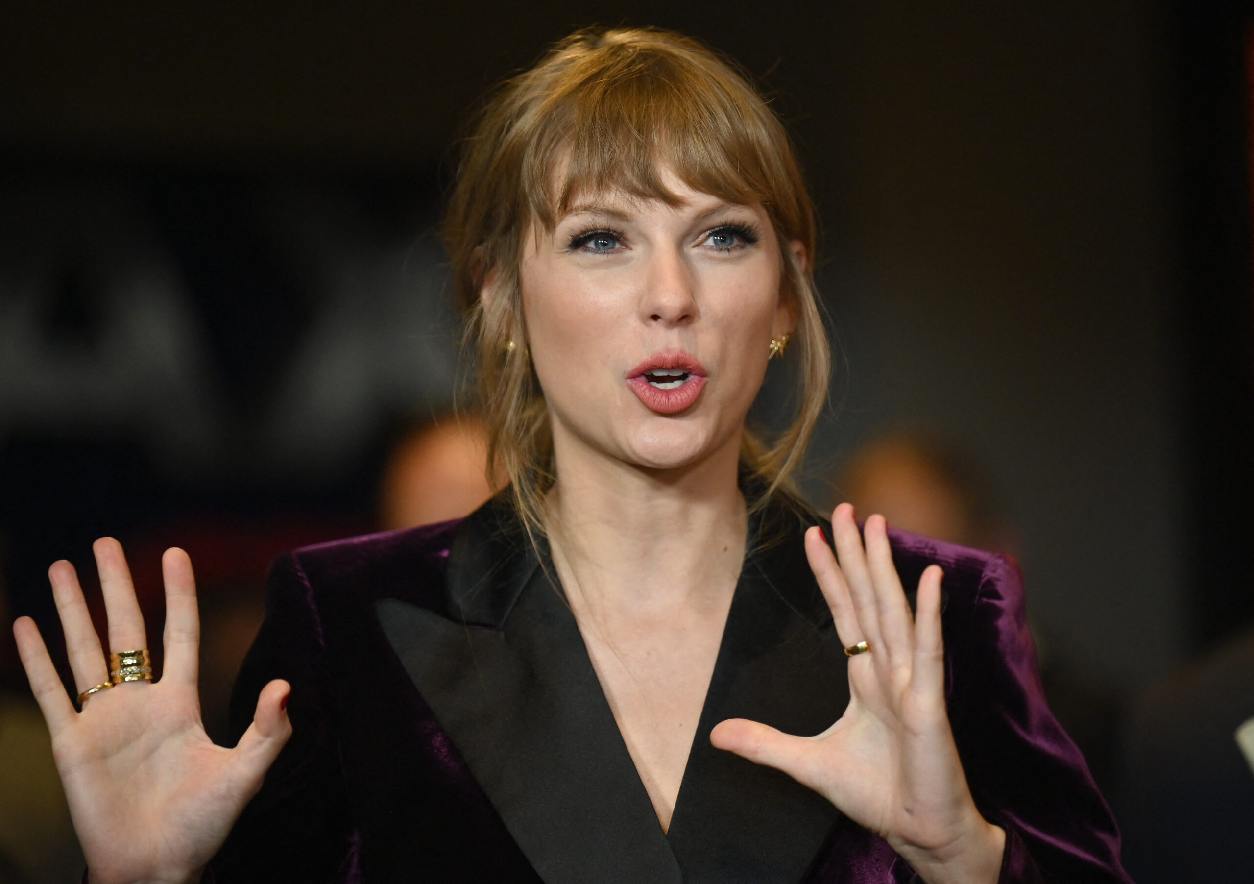 Taylor Swift attends the "All Too Well" premiere at AMC Lincoln Square on November 12, 2021 in New York.