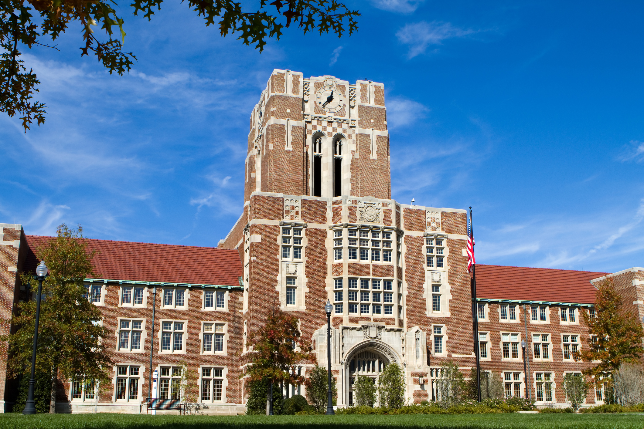 Historic Ayres Hall on the University of Tennessee campus in Knoxville, Tennessee.