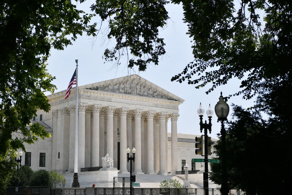 Exterior of the US Supreme Court building in Washington, DC.