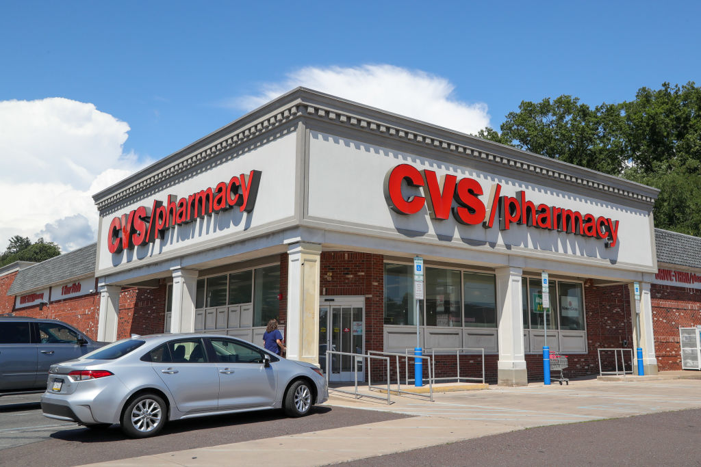 BLOOMSBURG, UNITED STATES - 2022/08/18: A CVS logo is displayed at one of their stores near Bloomsburg.