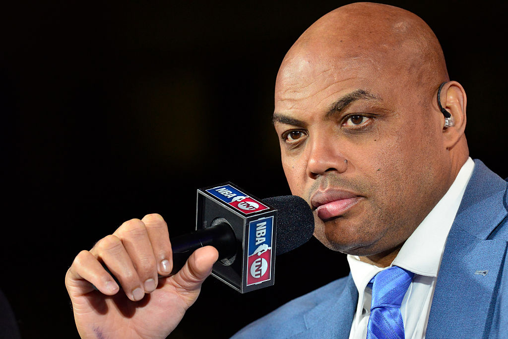 CLEVELAND, OH - OCTOBER 25: A close up shot of NBA TNT Analyst, Charles Barkley talking on set before the New York Knicks game against the Cleveland Cavaliers on October 25, 2016 at Quicken Loans Arena in Cleveland, Ohio. NOTE TO USER: User expressly acknowledges and agrees that, by downloading and or using this Photograph, user is consenting to the terms and conditions of the Getty Images License Agreement. Mandatory Copyright Notice: Copyright 2016 NBAE (Photo by David Dow/NBAE via Getty Images)