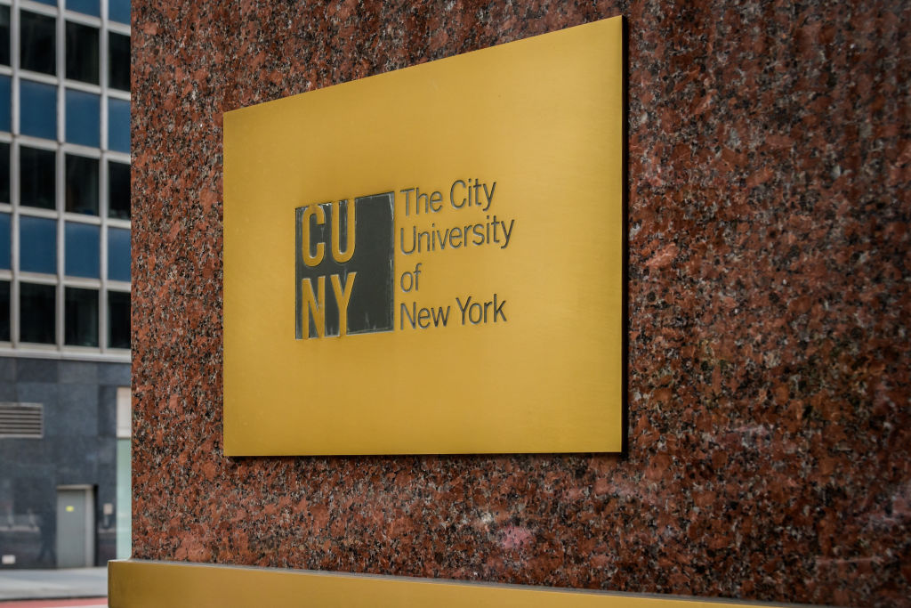 Plaque at the City University of New York (CUNY)