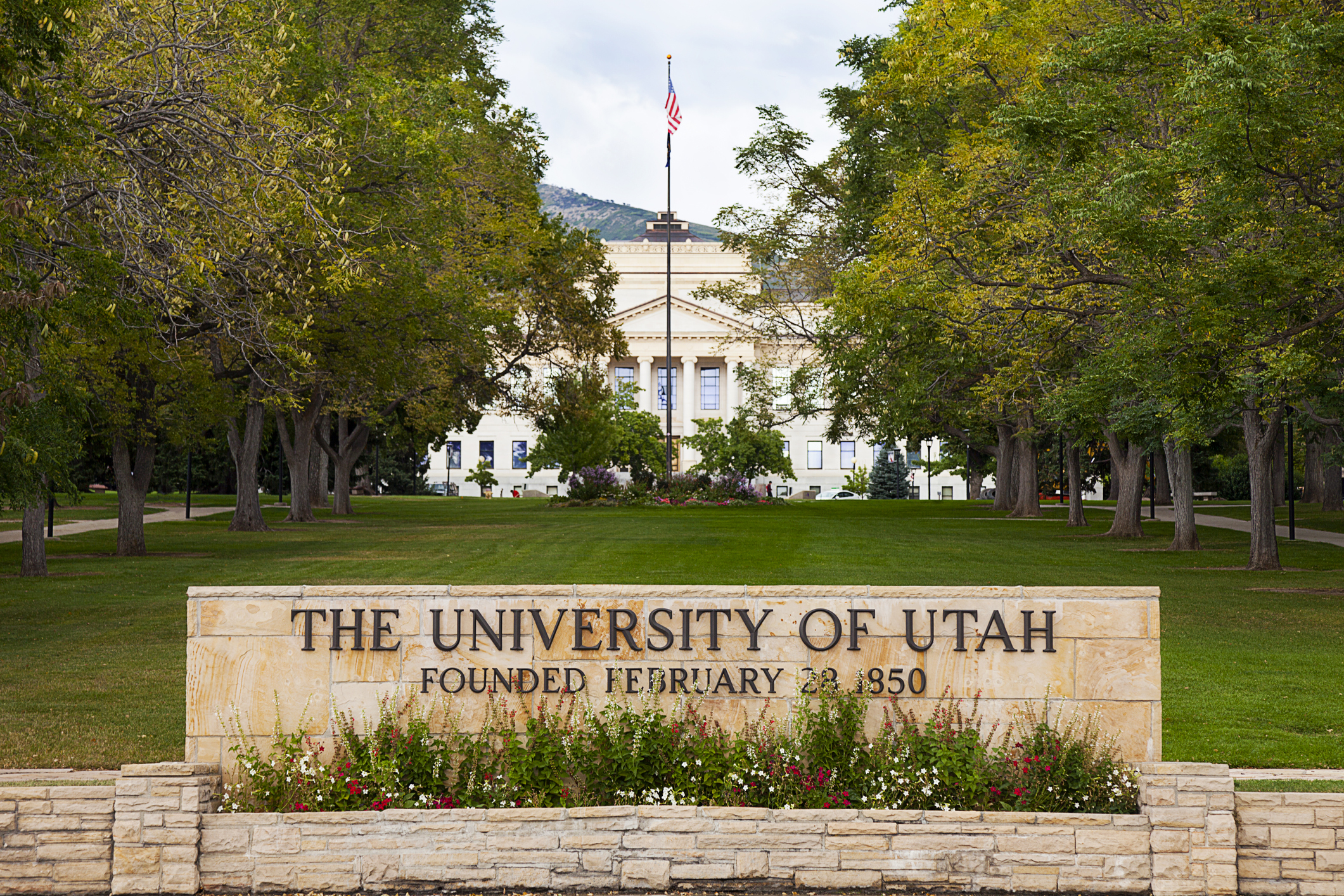 "Salt Lake City, Utah, USA - September 9, 2011: A sign at the entrance of the University of Utah."