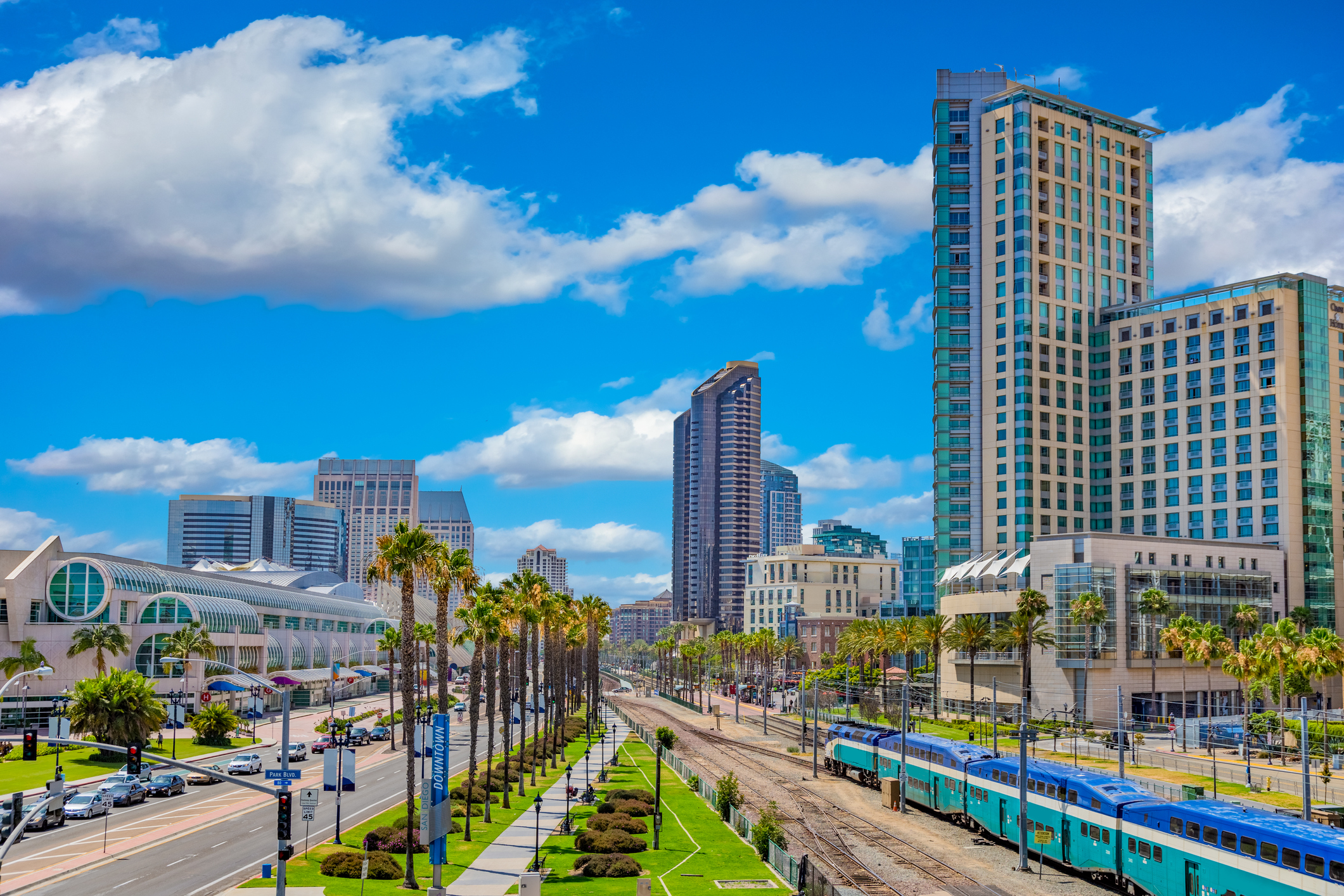 Major usa city; safe harbor; elevated view; elevated view; city life; late afternoon light; peaceful mood