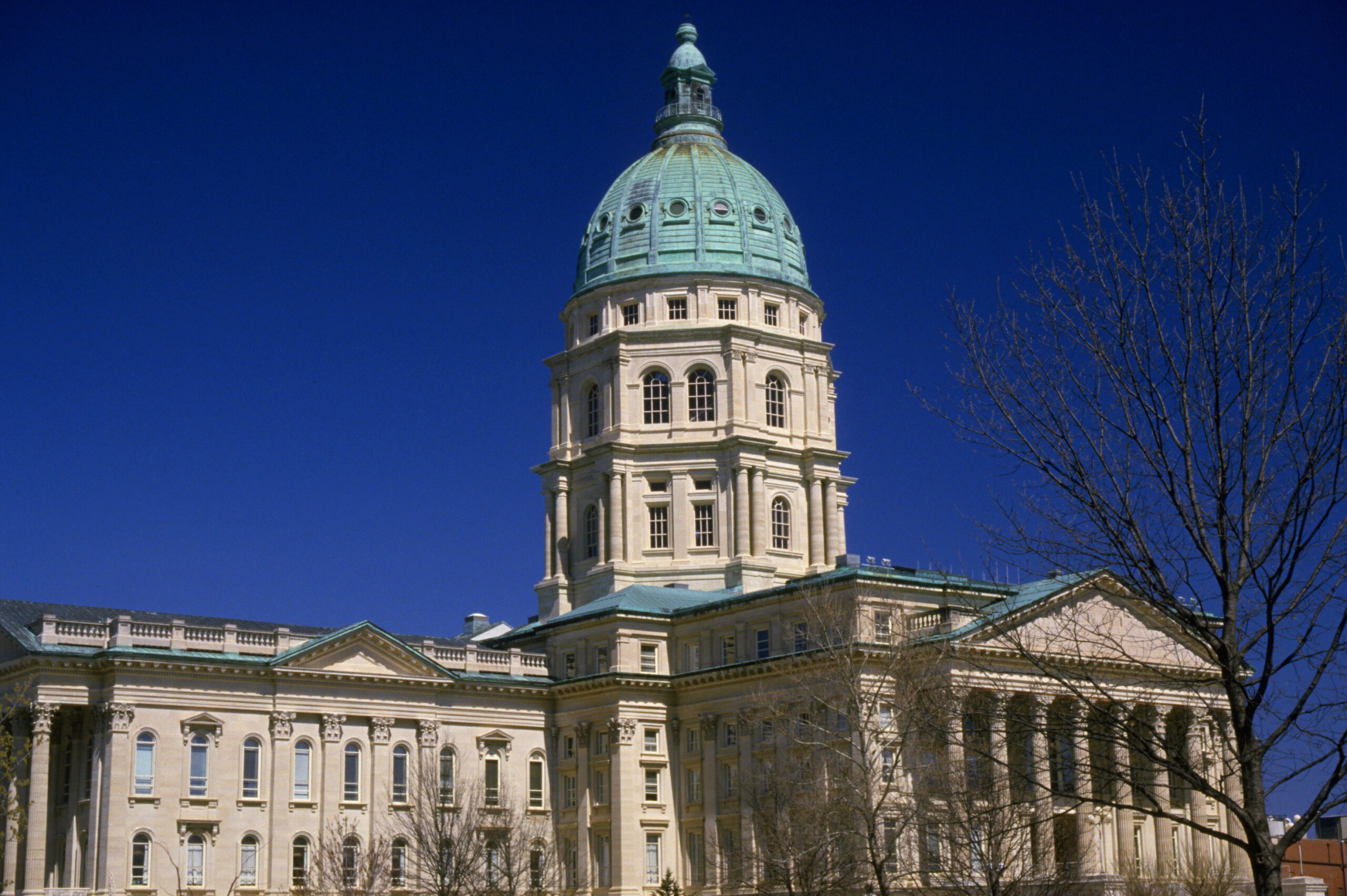 The Kansas State Capitol, in Topeka, Kansas, USA.