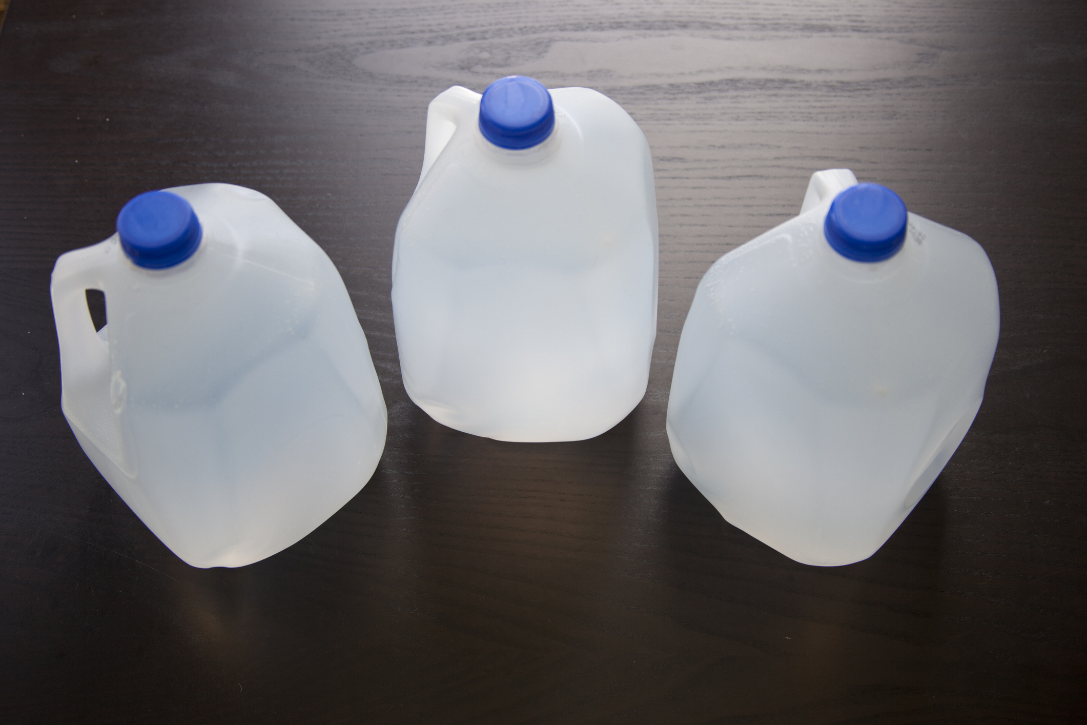 Three gallons of water in emergency kit