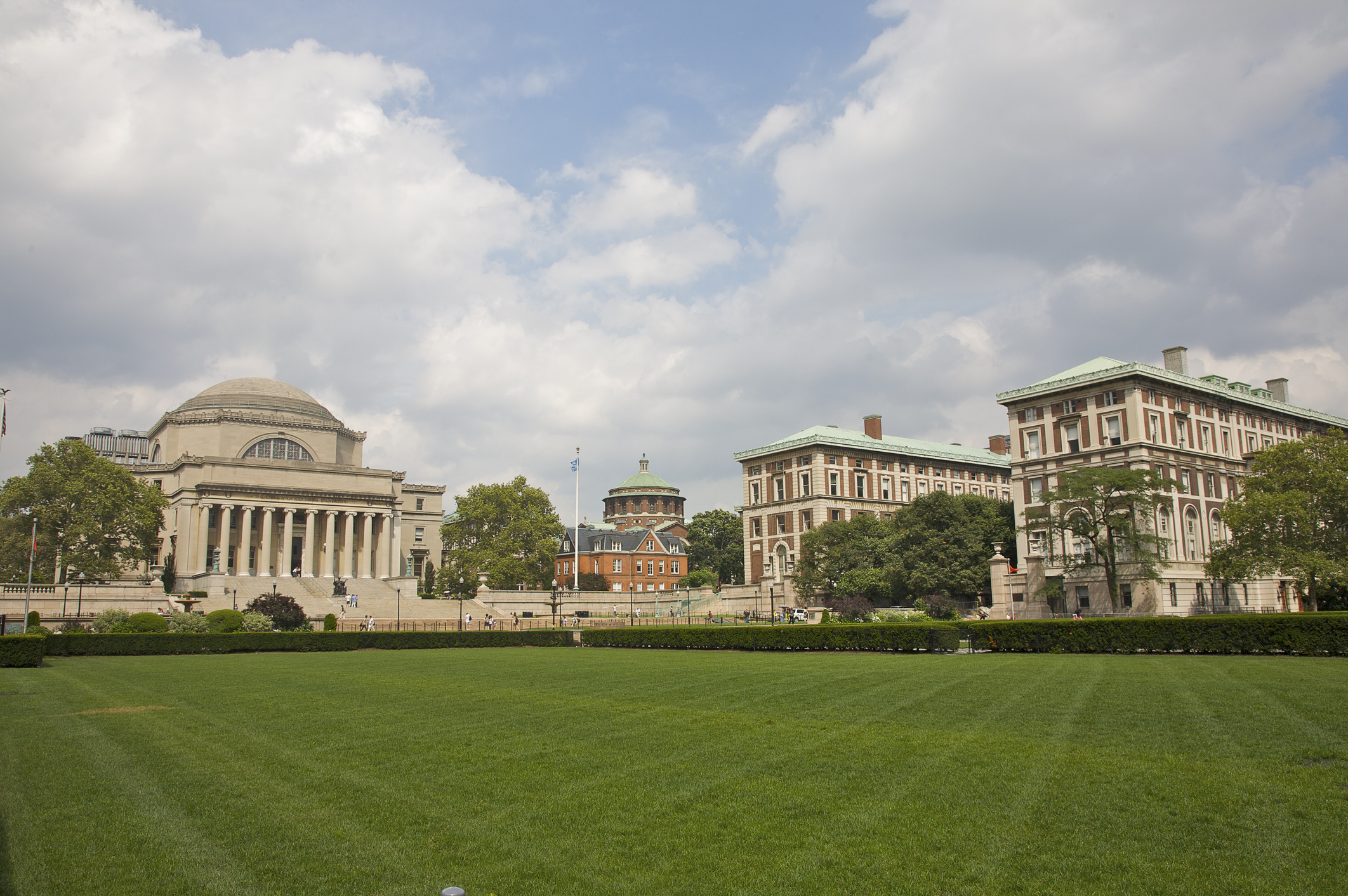 Columbia University, main quad with Low Memorial Library, Upper West Side, New York, NY, U.S.A.