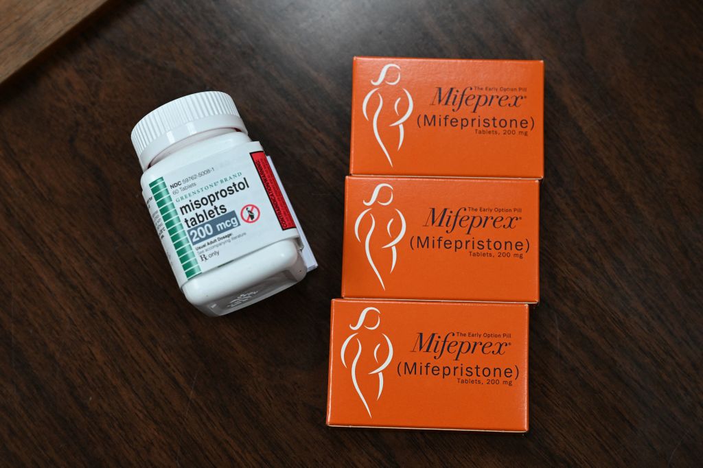 Mifepristone (Mifeprex) and Misoprostol, the two drugs used in a medication abortion, are seen at the Women's Reproductive Clinic