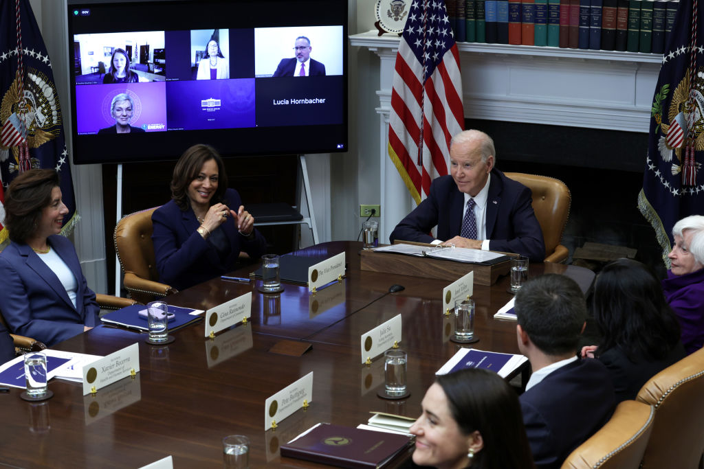 President Biden Meets With His Investing In America Cabinet At The White House