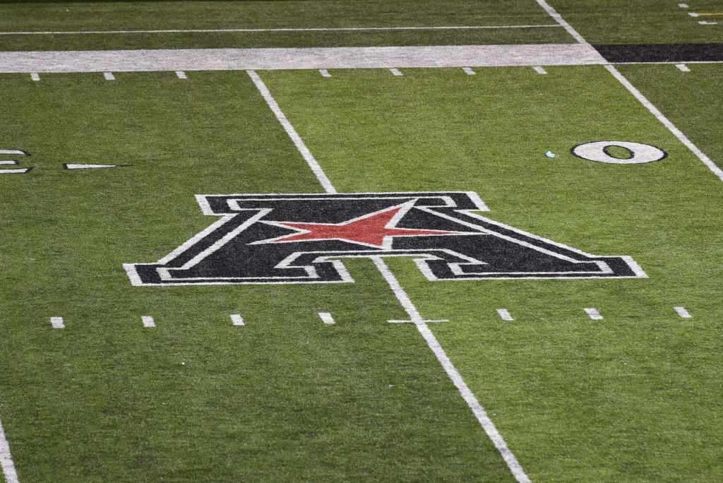 AAC logo on field at University of Cincinnati