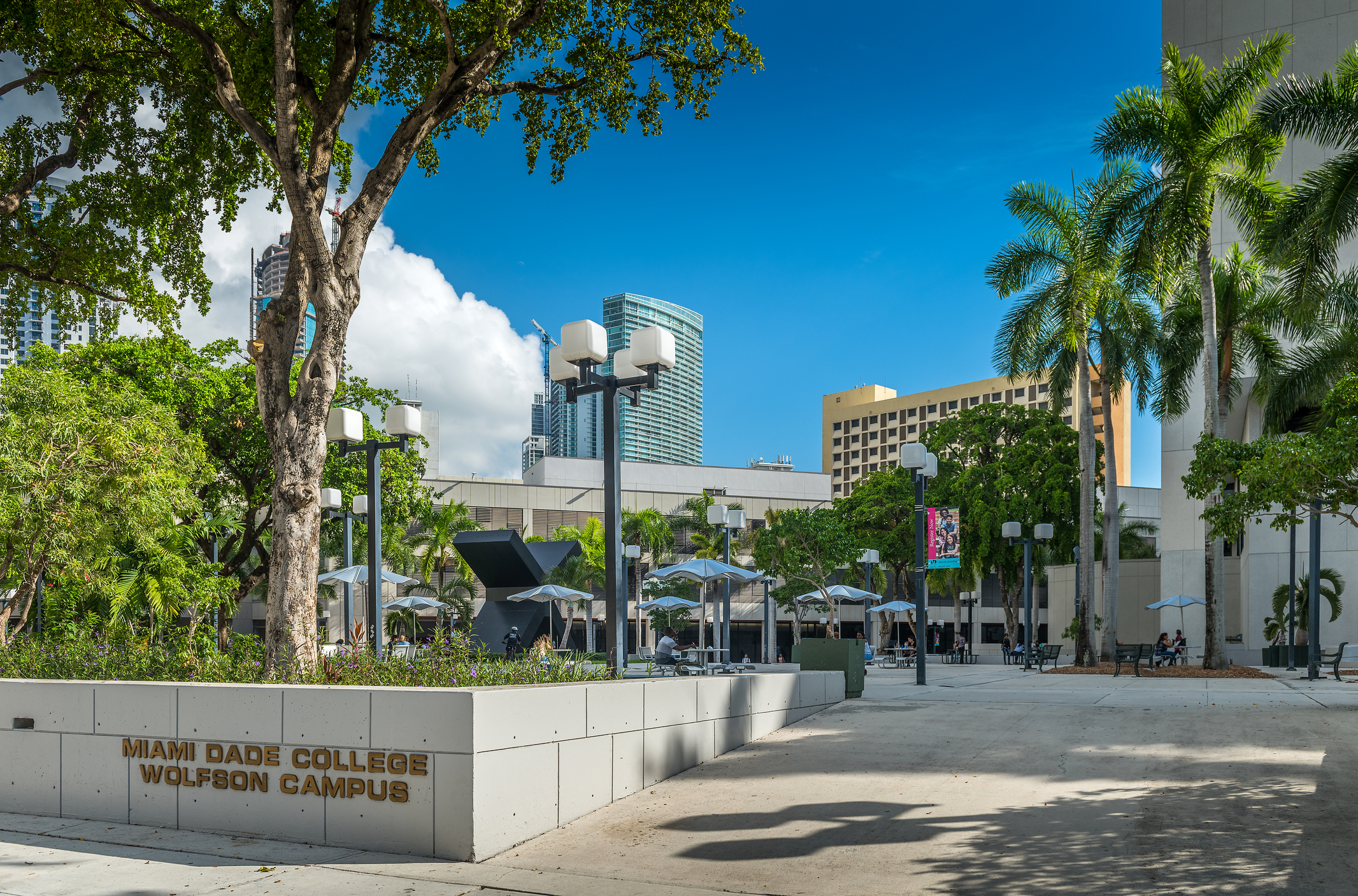 Miami Dade College campus in Florida