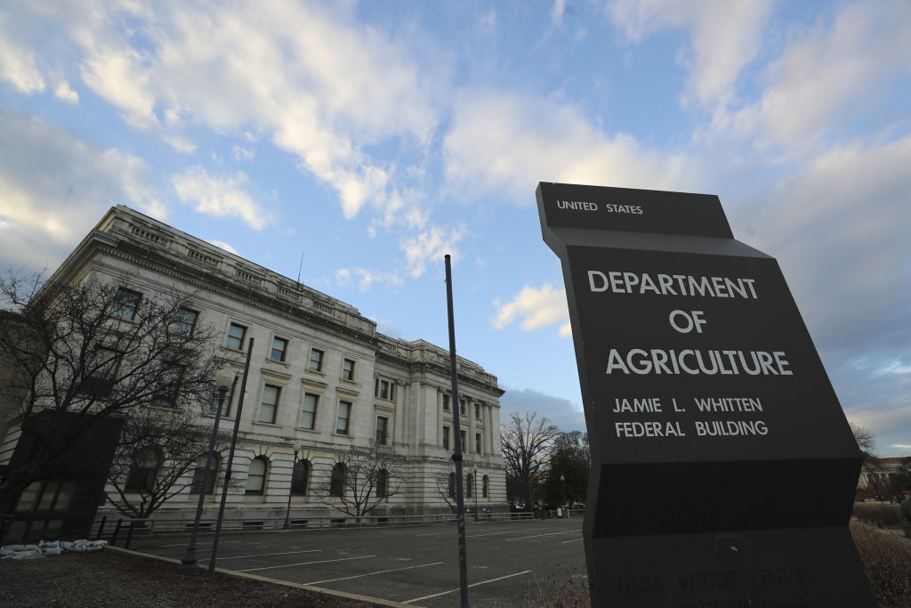 United States Department of Agriculture sign and building
