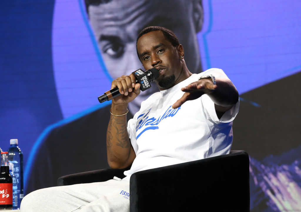 Sean "Diddy" Combs speaks onstage at the REVOLT X AT&T 3-Day Summit in Los Angeles, California, on October 25, 2019.