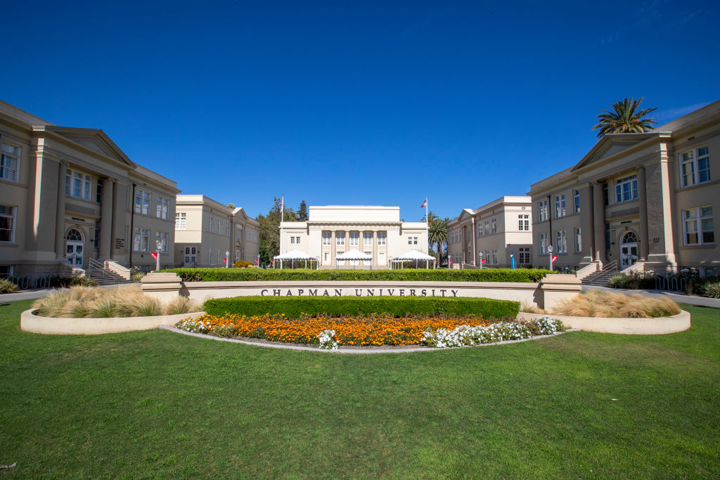 A view of Chapman University