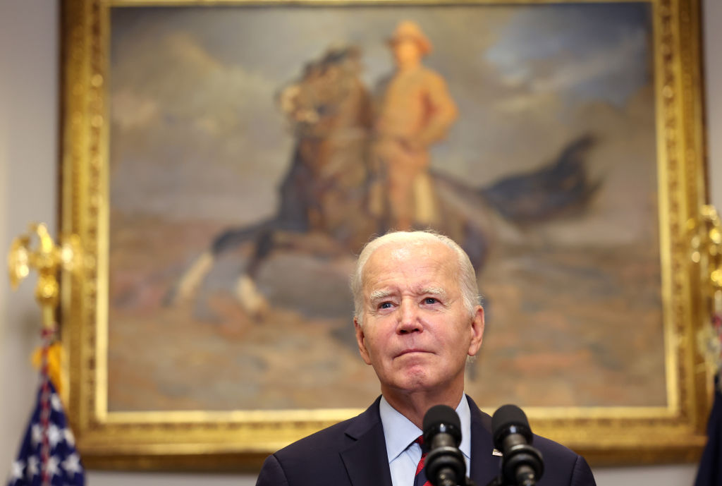 President Biden speaking about his plans to cancel student debt
