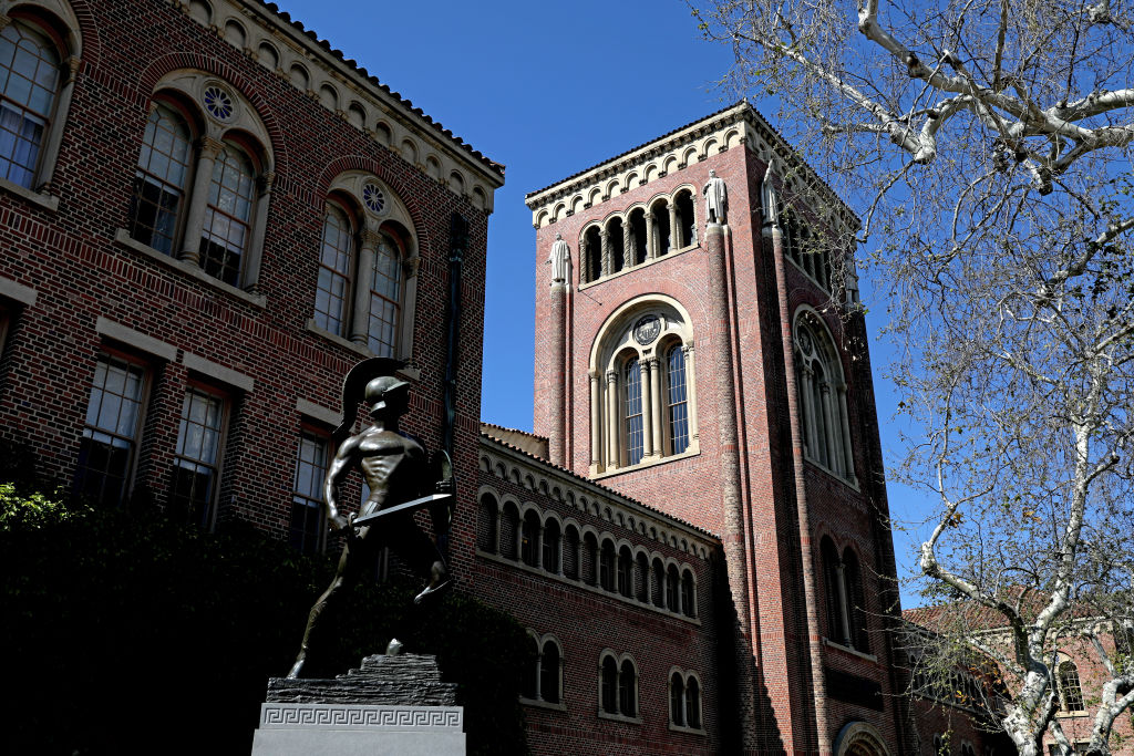 Buildings on University of Southern California's campus